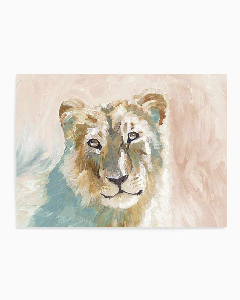 Abstract Lioness Art Print