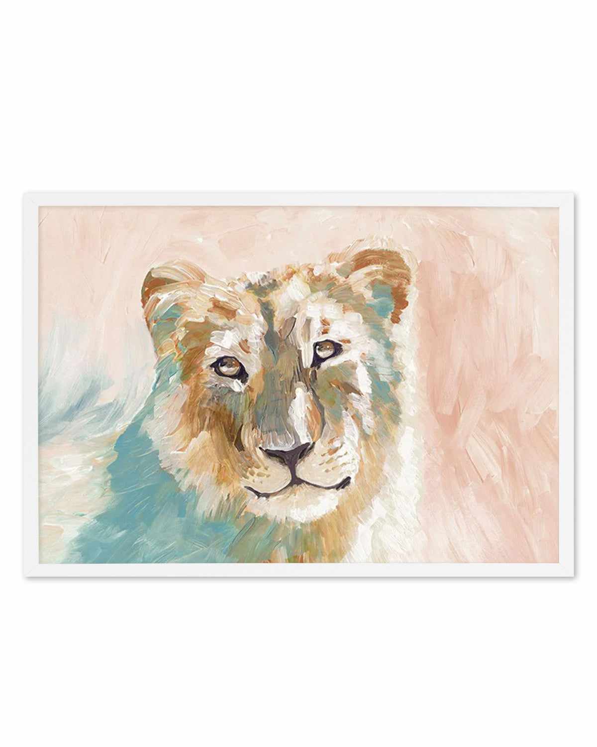 Abstract Lioness Art Print