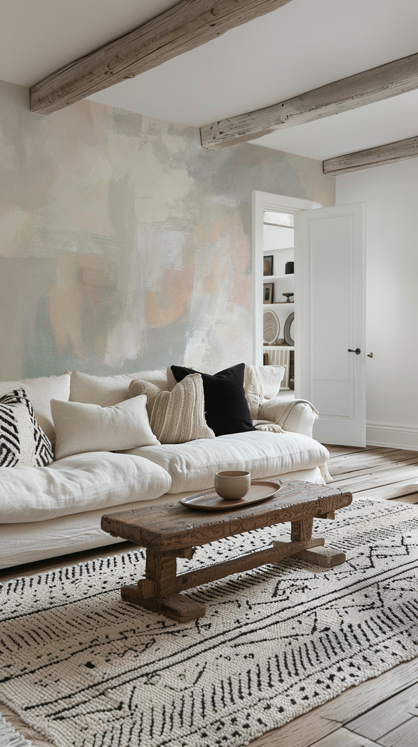 Abstract Paint Texture Wallpaper Mural from Olive et Oriel where you can shop wallpaper and artworks online