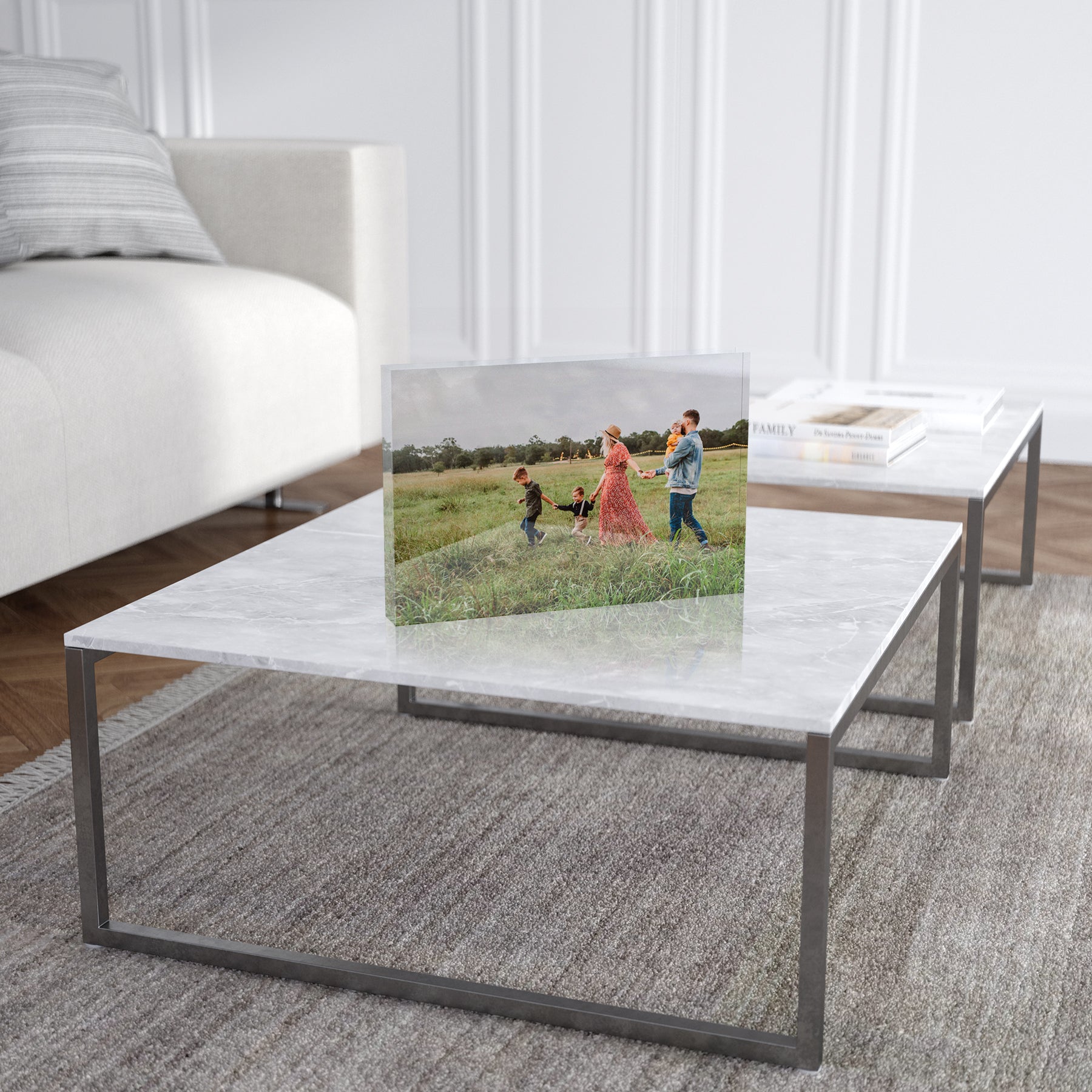 Glass Photo Memory Blocks