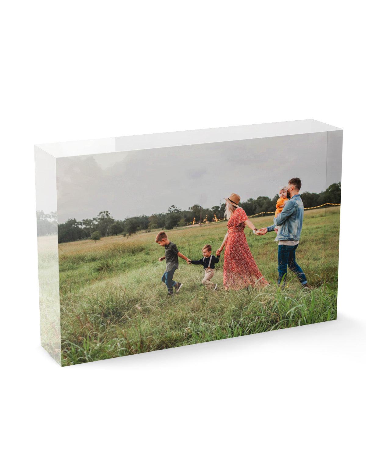 Glass Photo Memory Blocks