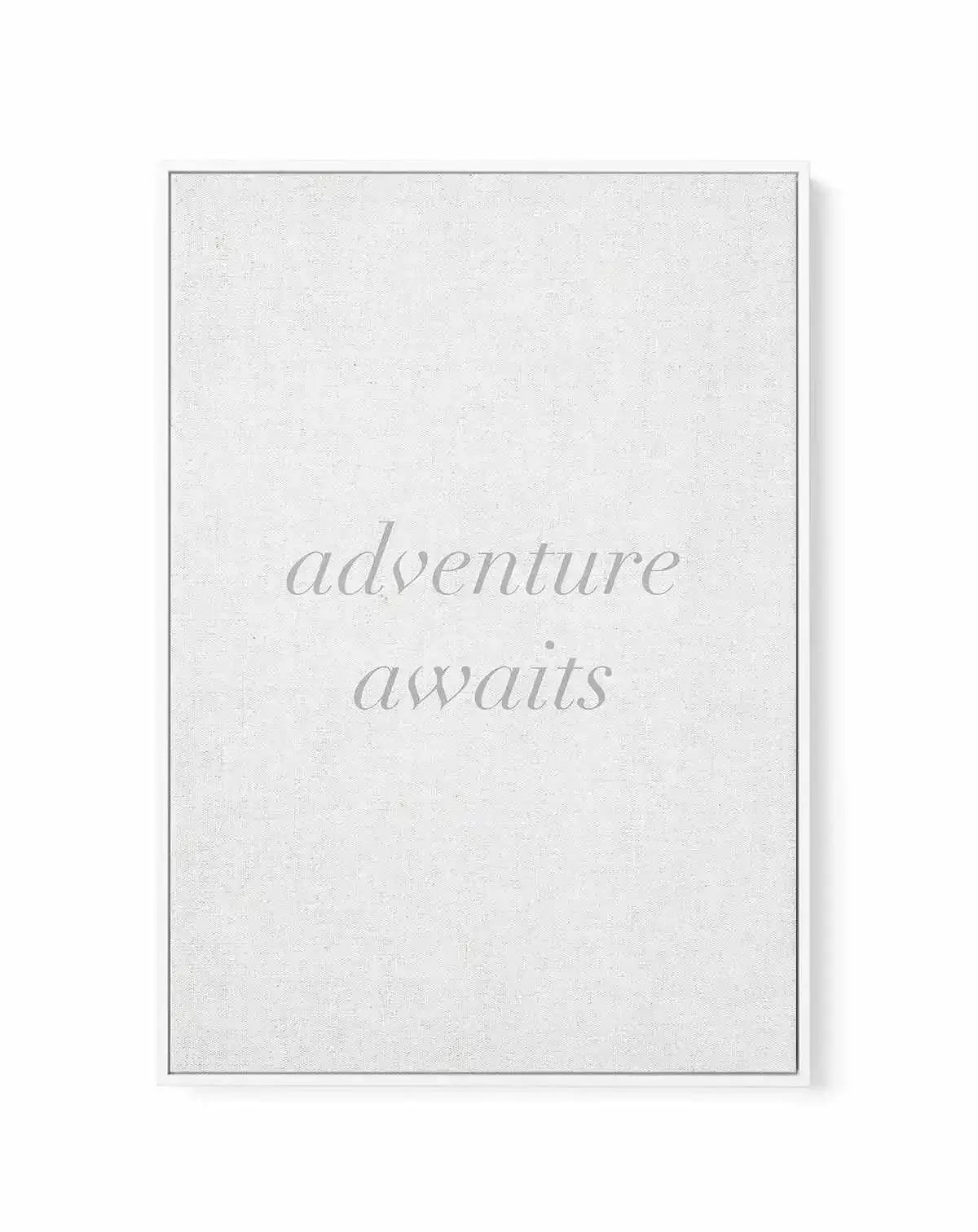 Adventure Awaits on Linen | 3 Colour Options | Framed Canvas-CANVAS-You can shop wall art online with Olive et Oriel for everything from abstract art to fun kids wall art. Our beautiful modern art prints and canvas art are available from large canvas prints to wall art paintings and our proudly Australian artwork collection offers only the highest quality framed large wall art and canvas art Australia - You can buy fashion photography prints or Hampton print posters and paintings on canvas from 
