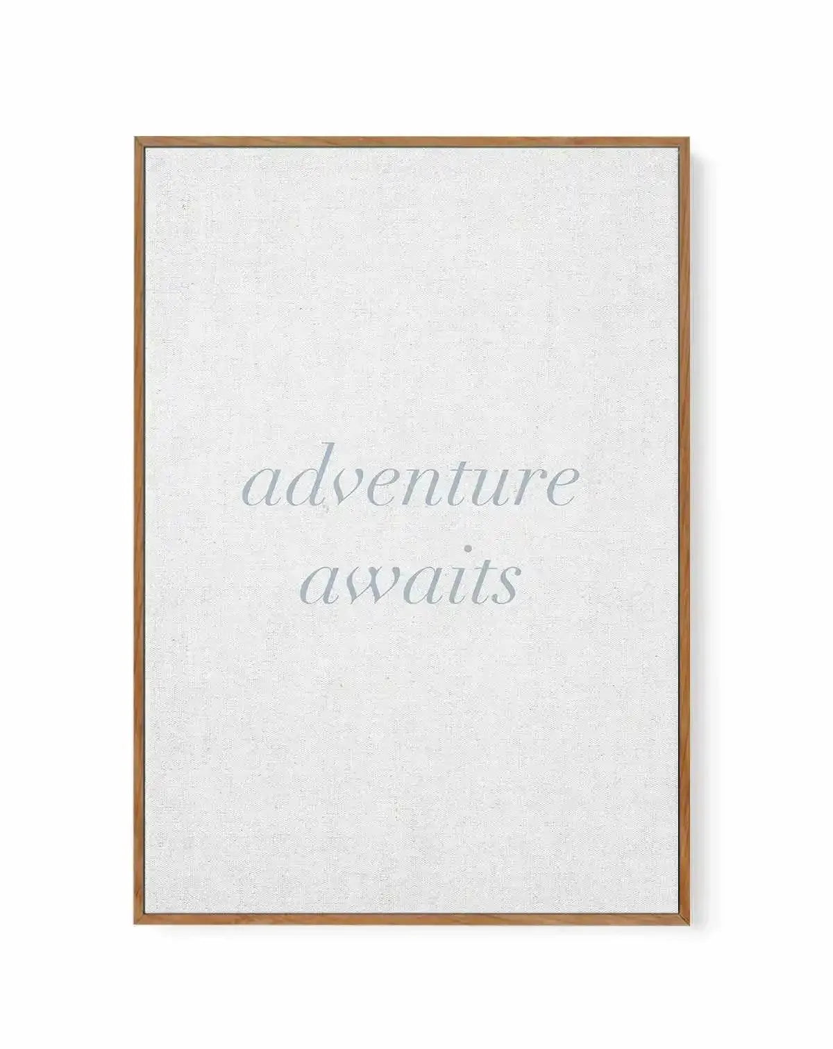 Adventure Awaits on Linen | 3 Colour Options | Framed Canvas-CANVAS-You can shop wall art online with Olive et Oriel for everything from abstract art to fun kids wall art. Our beautiful modern art prints and canvas art are available from large canvas prints to wall art paintings and our proudly Australian artwork collection offers only the highest quality framed large wall art and canvas art Australia - You can buy fashion photography prints or Hampton print posters and paintings on canvas from 