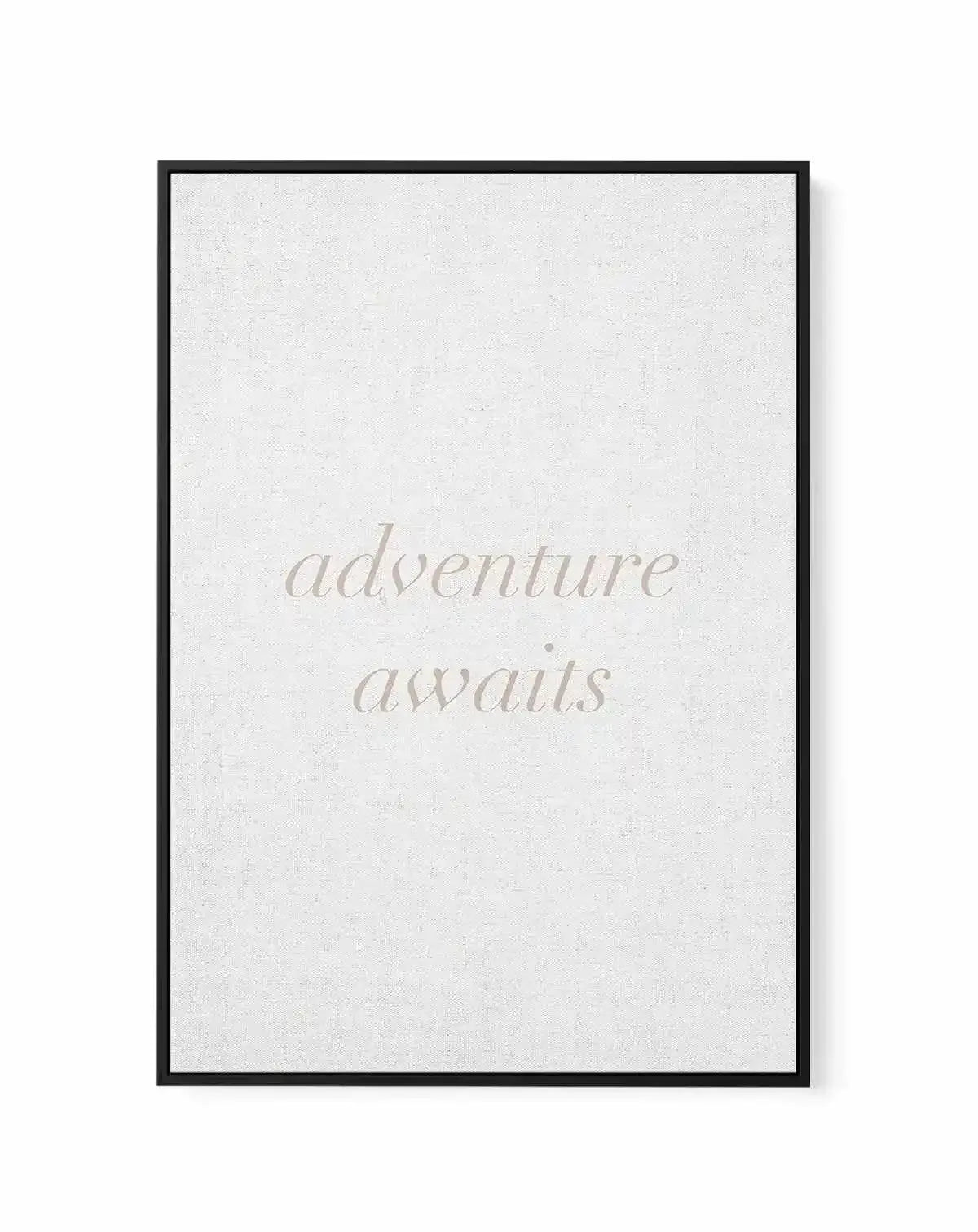 Adventure Awaits on Linen | 3 Colour Options | Framed Canvas-CANVAS-You can shop wall art online with Olive et Oriel for everything from abstract art to fun kids wall art. Our beautiful modern art prints and canvas art are available from large canvas prints to wall art paintings and our proudly Australian artwork collection offers only the highest quality framed large wall art and canvas art Australia - You can buy fashion photography prints or Hampton print posters and paintings on canvas from 