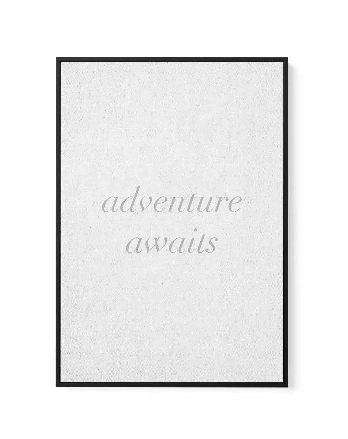 Adventure Awaits on Linen | 3 Colour Options | Framed Canvas-CANVAS-You can shop wall art online with Olive et Oriel for everything from abstract art to fun kids wall art. Our beautiful modern art prints and canvas art are available from large canvas prints to wall art paintings and our proudly Australian artwork collection offers only the highest quality framed large wall art and canvas art Australia - You can buy fashion photography prints or Hampton print posters and paintings on canvas from 
