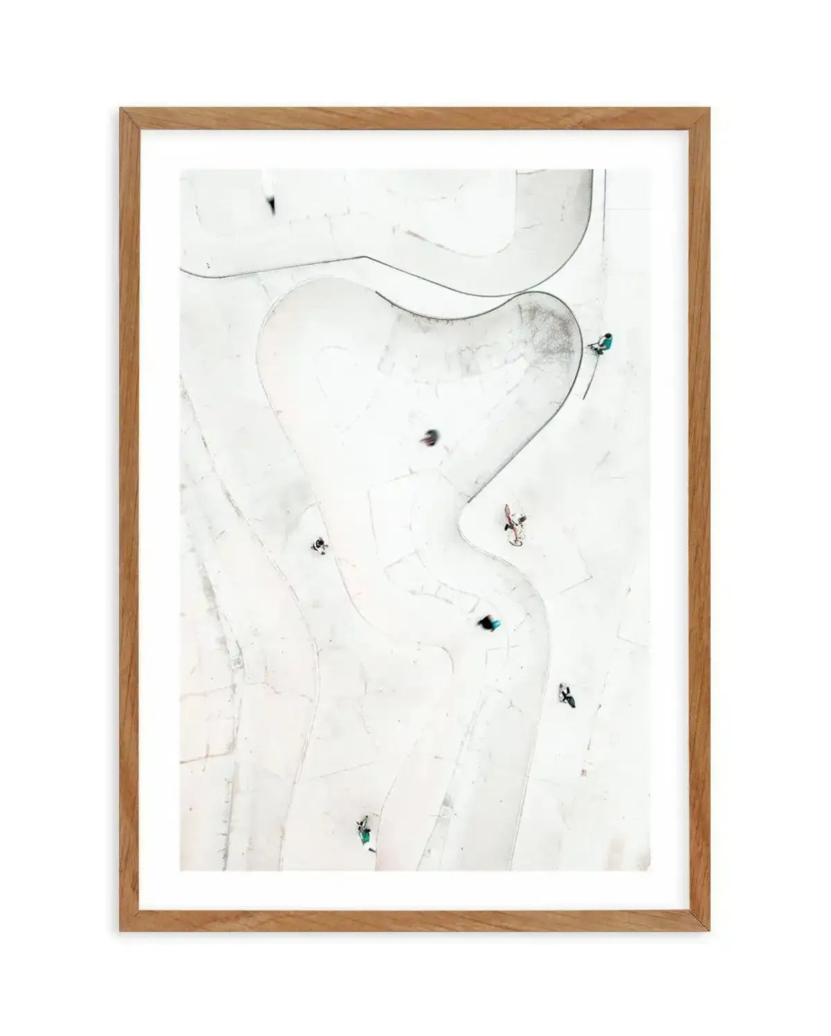Aerial Skate Park Art Print-PRINT-Olive et Oriel-Olive et Oriel-50x70 cm | 19.6" x 27.5"-Walnut-With White Border-Buy-Australian-Art-Prints-Online-with-Olive-et-Oriel-Your-Artwork-Specialists-Austrailia-Decorate-With-Coastal-Photo-Wall-Art-Prints-From-Our-Beach-House-Artwork-Collection-Fine-Poster-and-Framed-Artwork