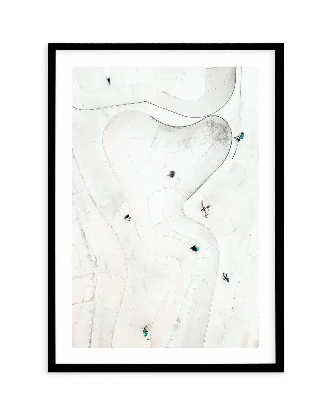 Aerial Skate Park Art Print-PRINT-Olive et Oriel-Olive et Oriel-A5 | 5.8" x 8.3" | 14.8 x 21cm-Black-With White Border-Buy-Australian-Art-Prints-Online-with-Olive-et-Oriel-Your-Artwork-Specialists-Austrailia-Decorate-With-Coastal-Photo-Wall-Art-Prints-From-Our-Beach-House-Artwork-Collection-Fine-Poster-and-Framed-Artwork