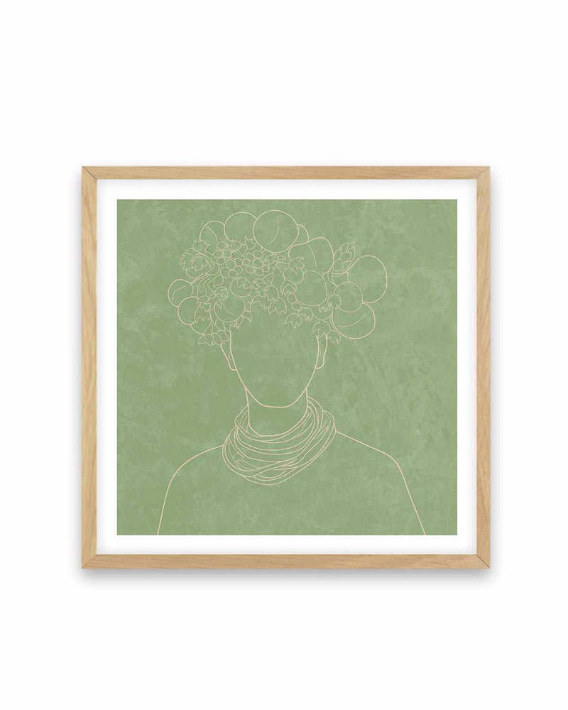Africa Live Collection Green I Art Print