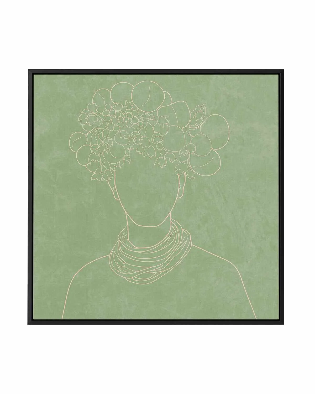 Africa Live Collection Green I | Framed Canvas Art Print from Olive et Oriel where you can shop wallpaper and artworks online