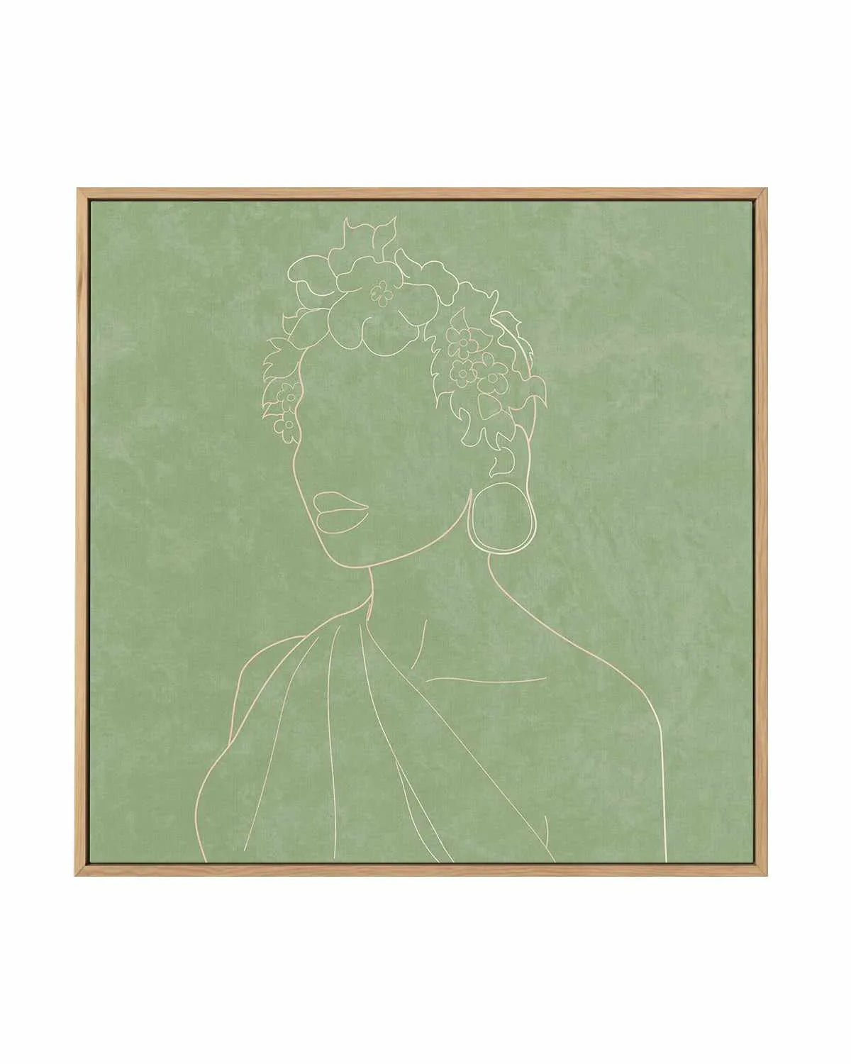 Africa Live Collection Green II | Framed Canvas Art Print from Olive et Oriel where you can shop wallpaper and artworks online