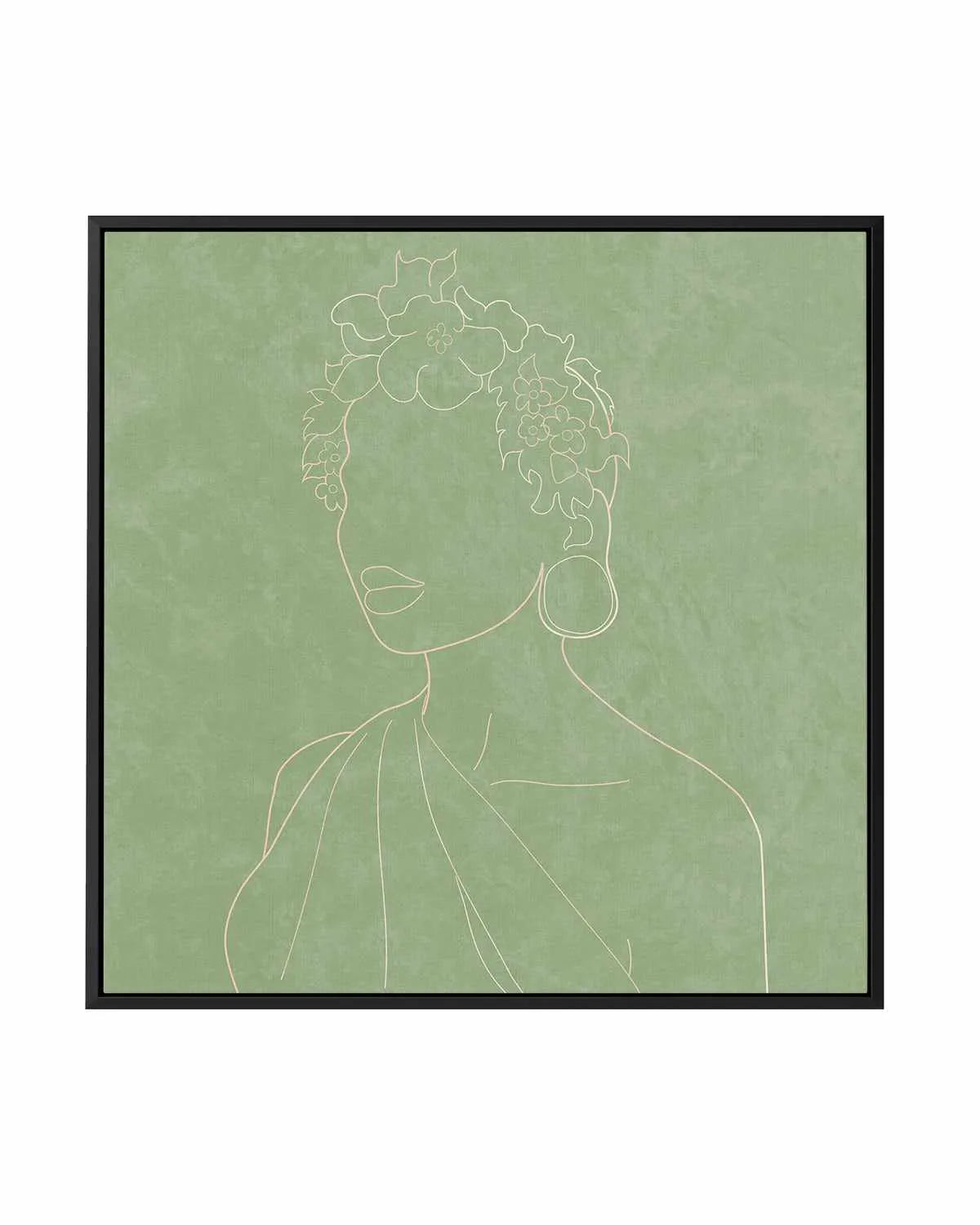 Africa Live Collection Green II | Framed Canvas Art Print from Olive et Oriel where you can shop wallpaper and artworks online