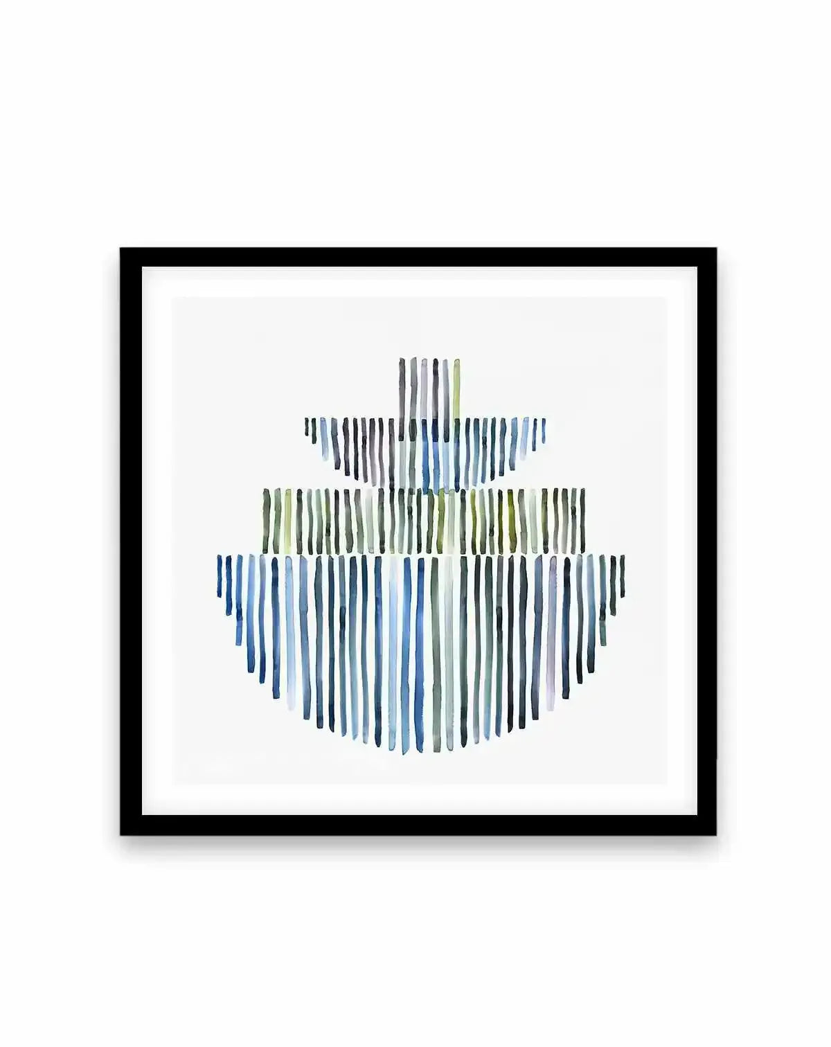 Agua Stripes II Square Art Print from Olive et Oriel where you can shop wallpaper and artworks online