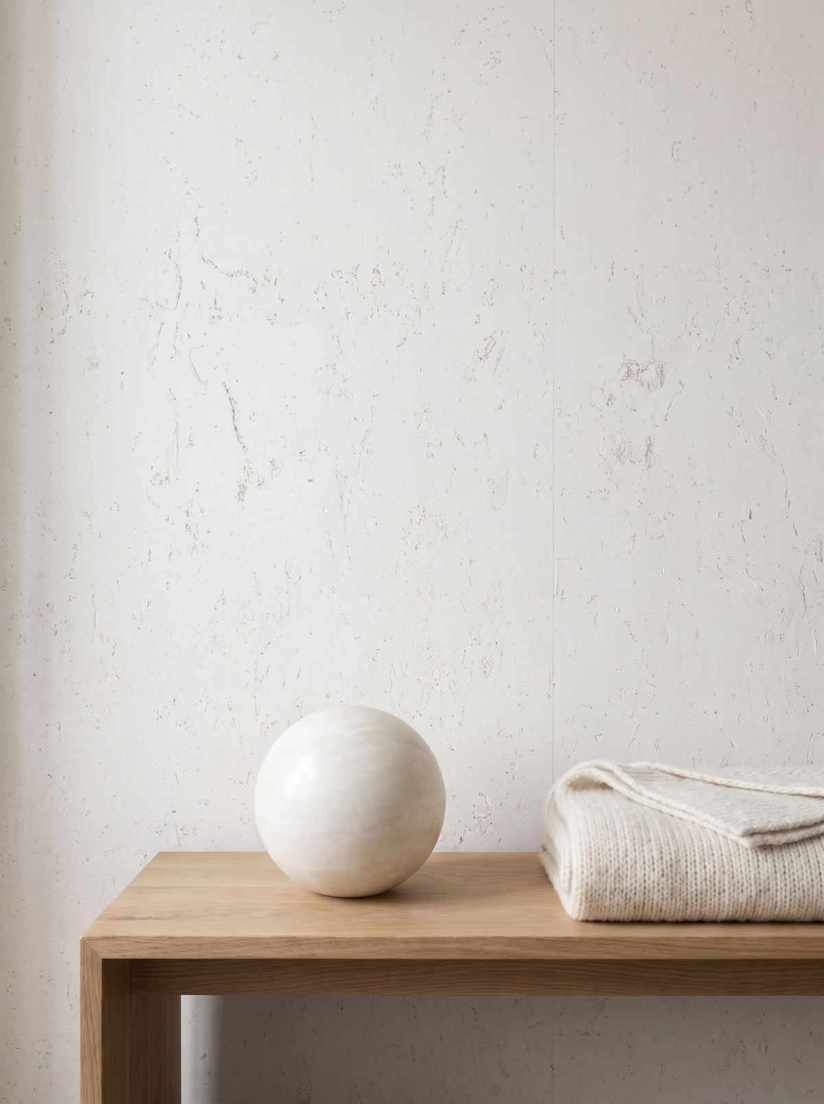 alabaster white cork wallpaper corridor wallcovering