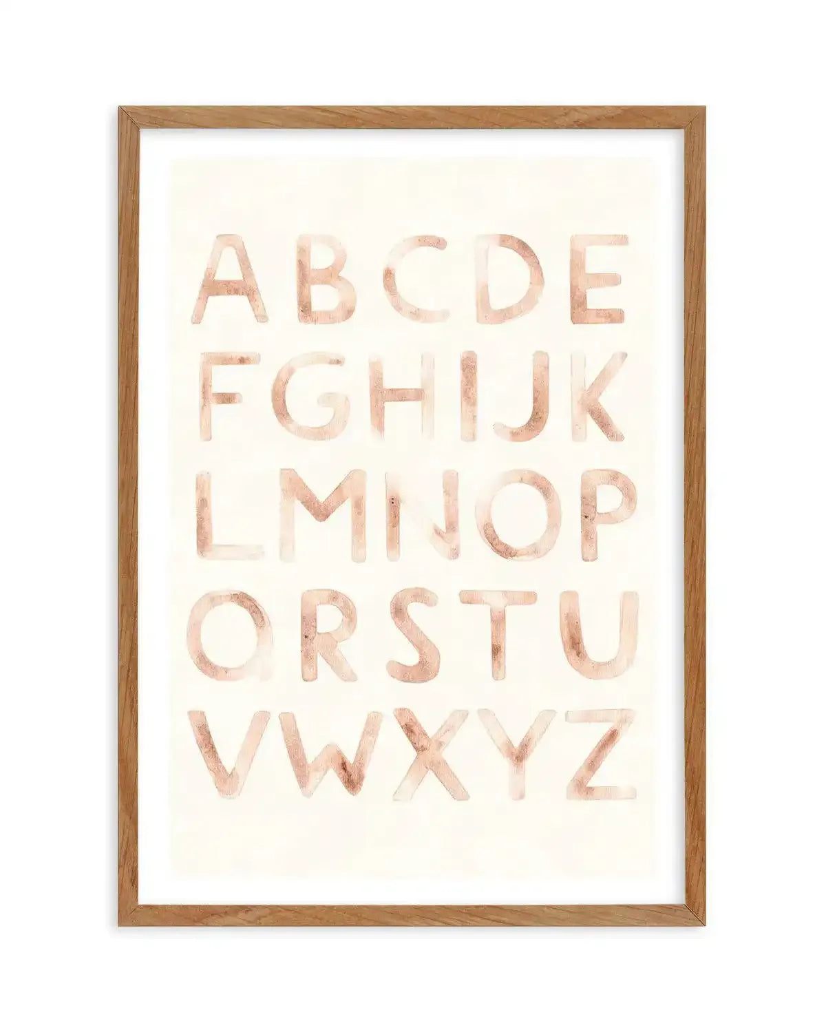 Alphabet Boheme Art Print-PRINT-Olive et Oriel-Olive et Oriel-50x70 cm | 19.6" x 27.5"-Walnut-With White Border-Buy-Australian-Art-Prints-Online-with-Olive-et-Oriel-Your-Artwork-Specialists-Austrailia-Decorate-With-Coastal-Photo-Wall-Art-Prints-From-Our-Beach-House-Artwork-Collection-Fine-Poster-and-Framed-Artwork