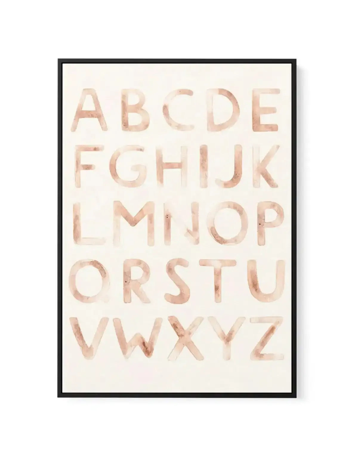 Alphabet Boheme | Framed Canvas-CANVAS-You can shop wall art online with Olive et Oriel for everything from abstract art to fun kids wall art. Our beautiful modern art prints and canvas art are available from large canvas prints to wall art paintings and our proudly Australian artwork collection offers only the highest quality framed large wall art and canvas art Australia - You can buy fashion photography prints or Hampton print posters and paintings on canvas from Olive et Oriel and have them 