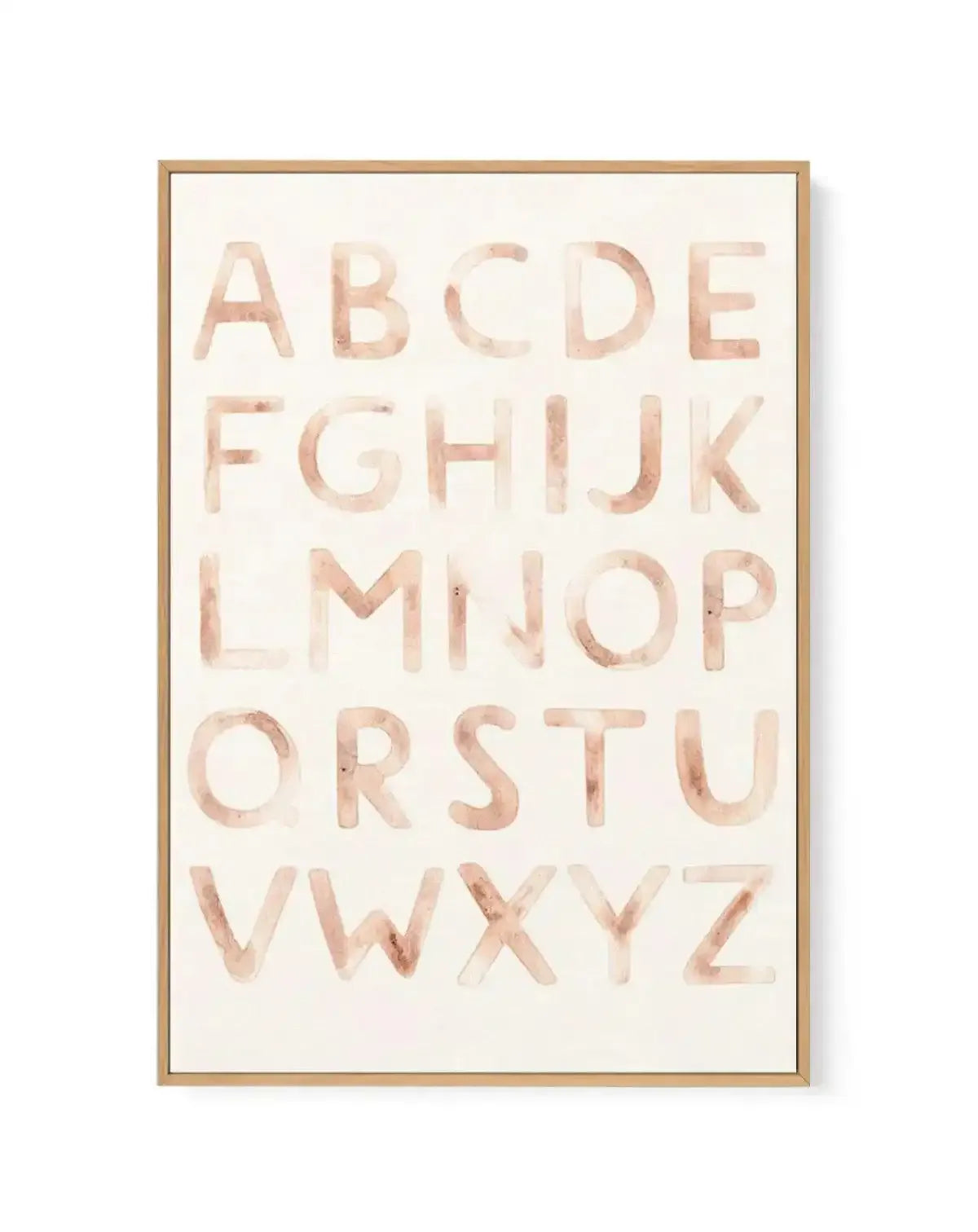 Alphabet Boheme | Framed Canvas-CANVAS-You can shop wall art online with Olive et Oriel for everything from abstract art to fun kids wall art. Our beautiful modern art prints and canvas art are available from large canvas prints to wall art paintings and our proudly Australian artwork collection offers only the highest quality framed large wall art and canvas art Australia - You can buy fashion photography prints or Hampton print posters and paintings on canvas from Olive et Oriel and have them 