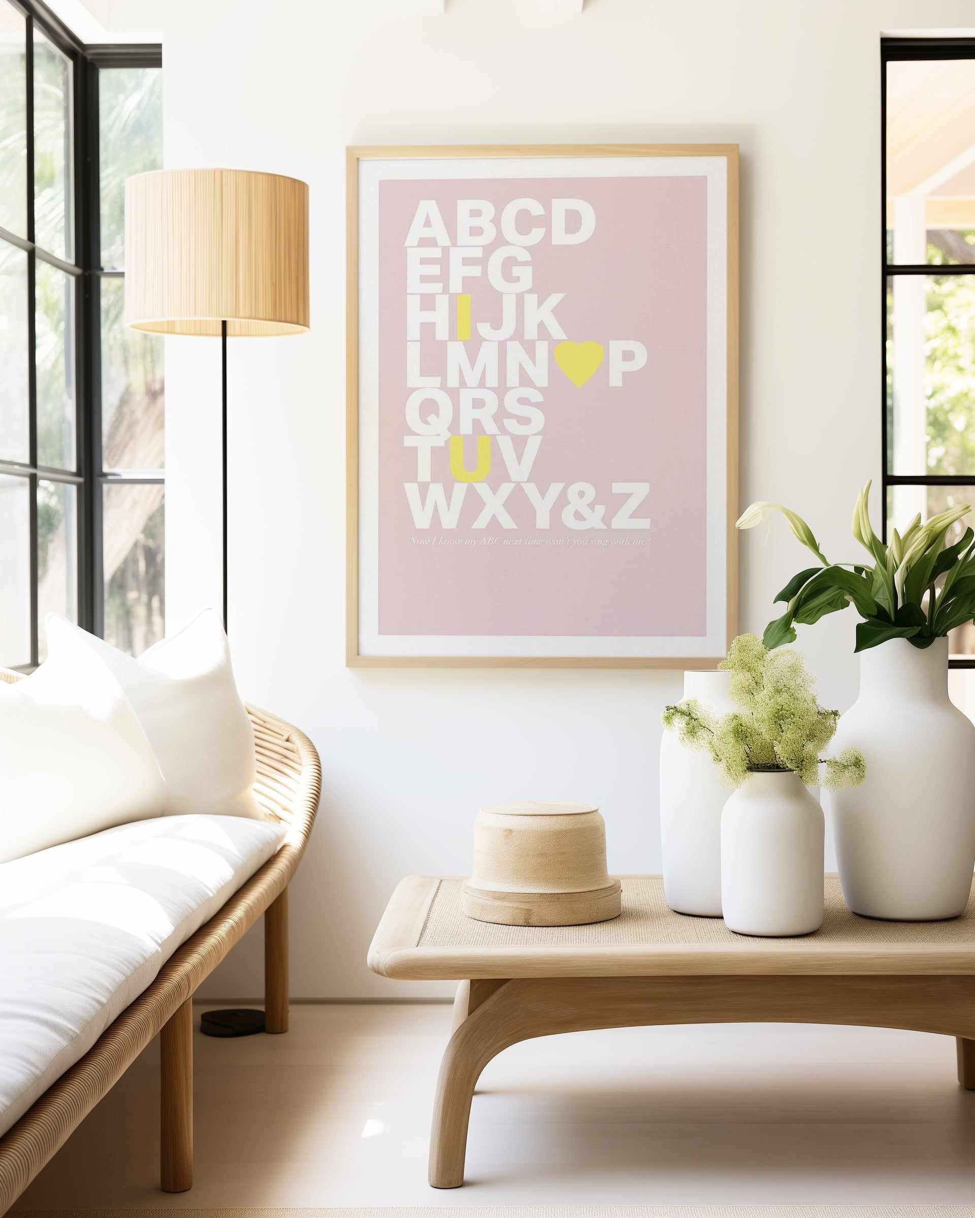 Alphabet Song | 5 Colour Options Art Print