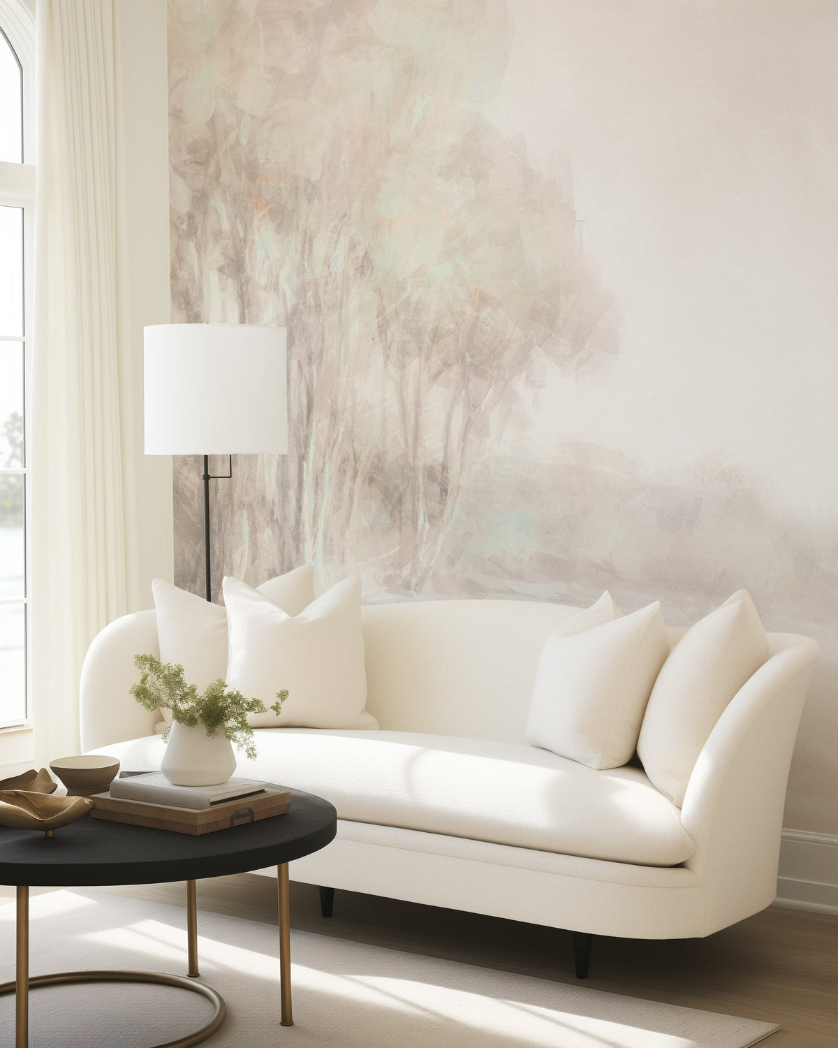 Amber Cascade Wallpaper Mural from Olive et Oriel where you can shop wallpaper and artworks online
