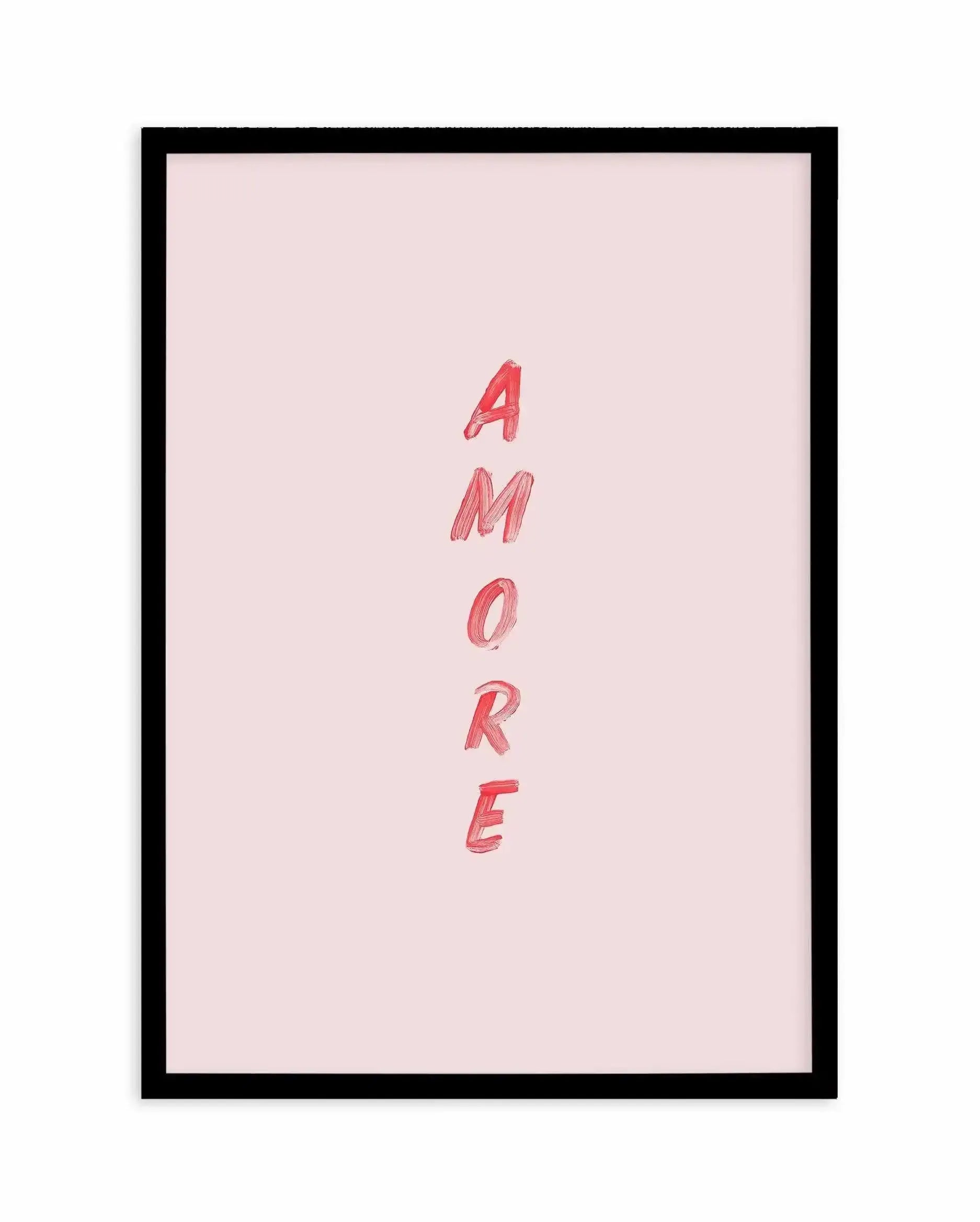 Amore Art Print-PRINT-Olive et Oriel-Olive et Oriel-A5 | 5.8" x 8.3" | 14.8 x 21cm-Black-With White Border-Buy-Australian-Art-Prints-Online-with-Olive-et-Oriel-Your-Artwork-Specialists-Austrailia-Decorate-With-Coastal-Photo-Wall-Art-Prints-From-Our-Beach-House-Artwork-Collection-Fine-Poster-and-Framed-Artwork