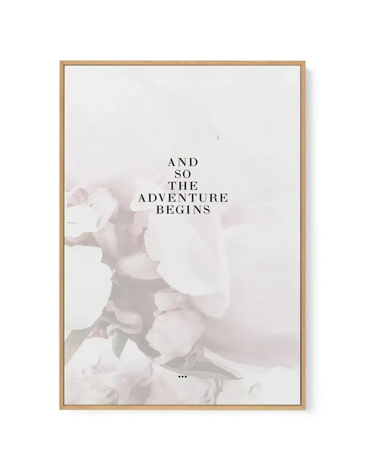 And So The Adventure Begins... | Framed Canvas-CANVAS-You can shop wall art online with Olive et Oriel for everything from abstract art to fun kids wall art. Our beautiful modern art prints and canvas art are available from large canvas prints to wall art paintings and our proudly Australian artwork collection offers only the highest quality framed large wall art and canvas art Australia - You can buy fashion photography prints or Hampton print posters and paintings on canvas from Olive et Oriel