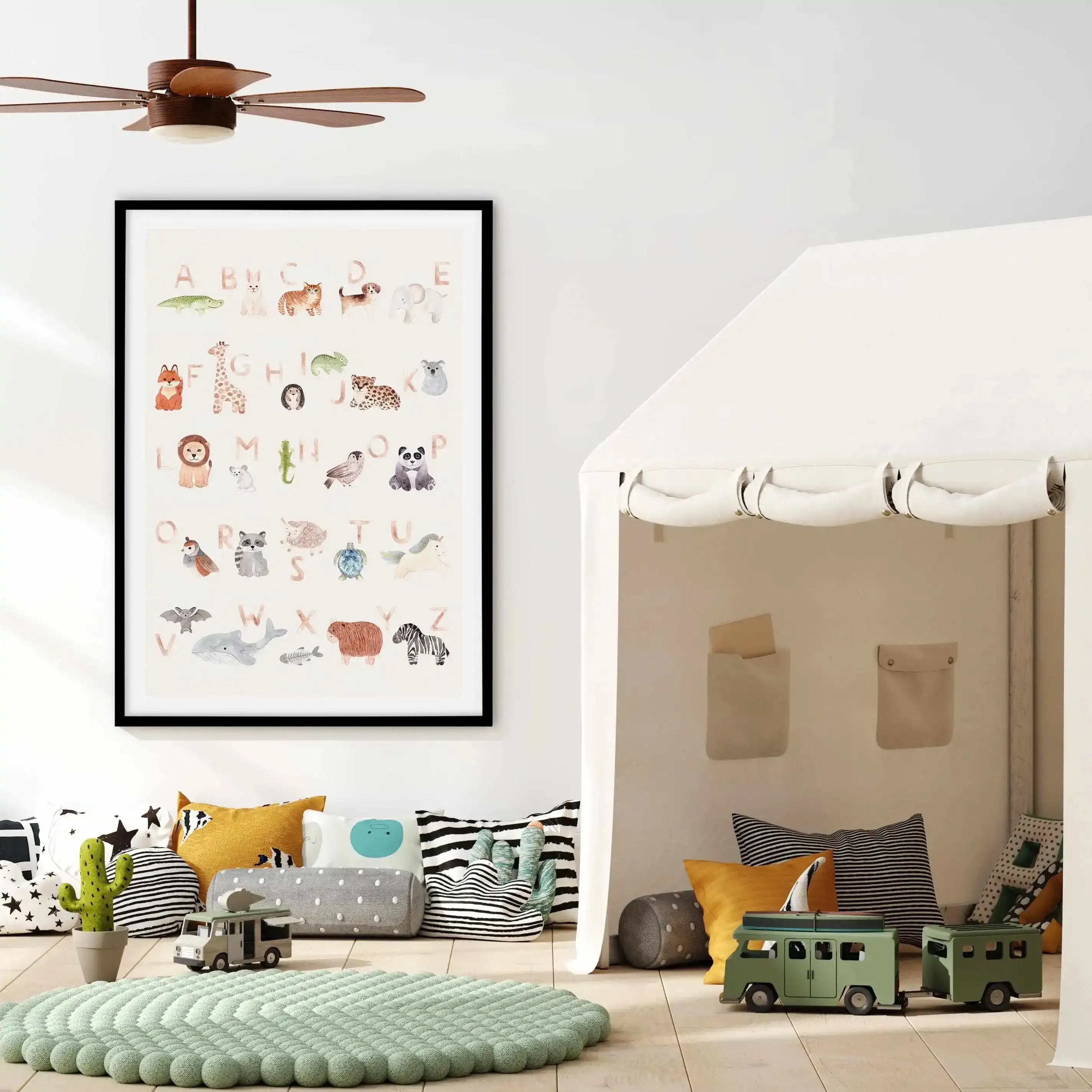 Animal Alphabet Art Print-PRINT-Olive et Oriel-Olive et Oriel-Buy-Australian-Art-Prints-Online-with-Olive-et-Oriel-Your-Artwork-Specialists-Austrailia-Decorate-With-Coastal-Photo-Wall-Art-Prints-From-Our-Beach-House-Artwork-Collection-Fine-Poster-and-Framed-Artwork