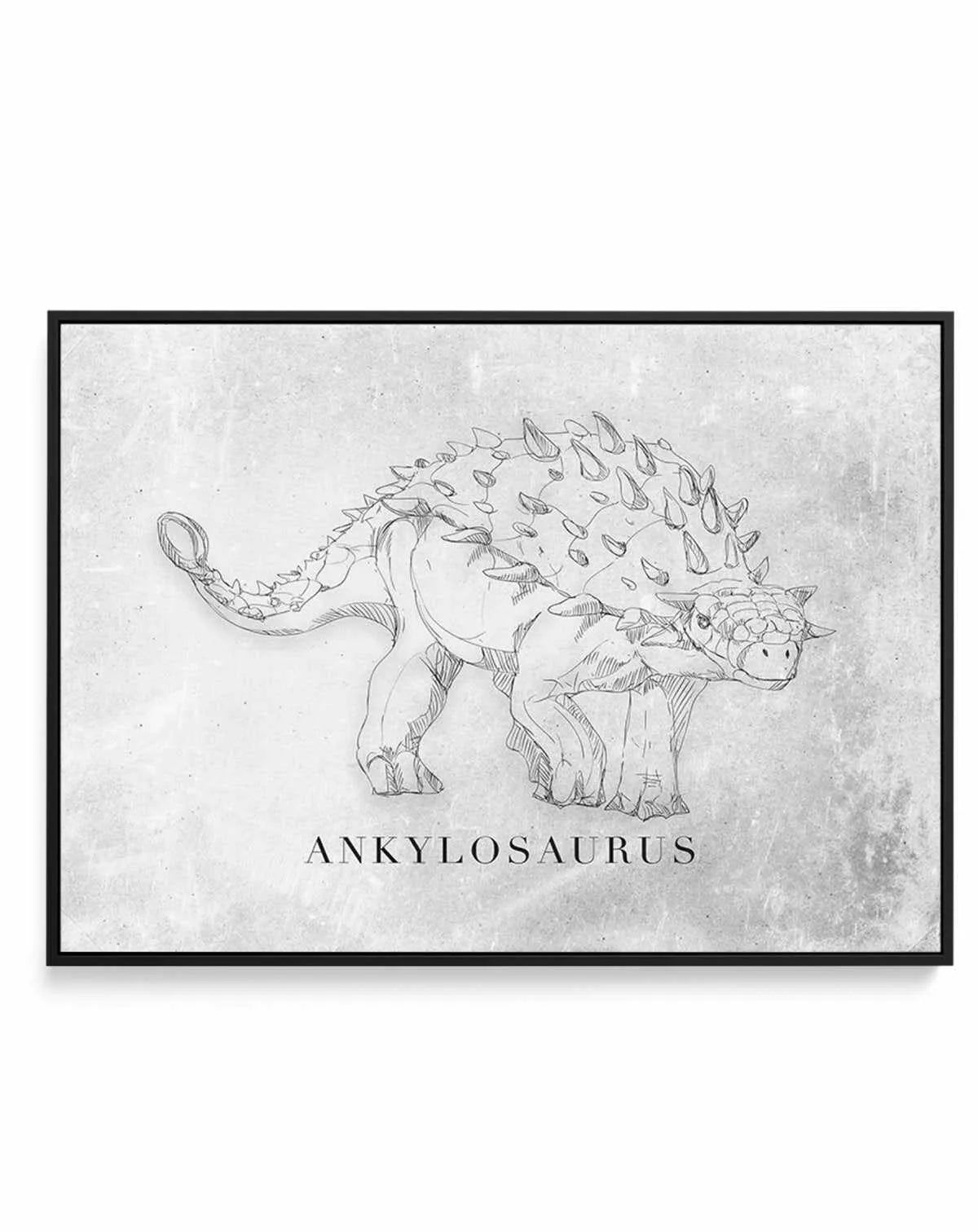 Ankylosaurus LS | Dinosaur Collection | Framed Canvas-CANVAS-You can shop wall art online with Olive et Oriel for everything from abstract art to fun kids wall art. Our beautiful modern art prints and canvas art are available from large canvas prints to wall art paintings and our proudly Australian artwork collection offers only the highest quality framed large wall art and canvas art Australia - You can buy fashion photography prints or Hampton print posters and paintings on canvas from Olive e