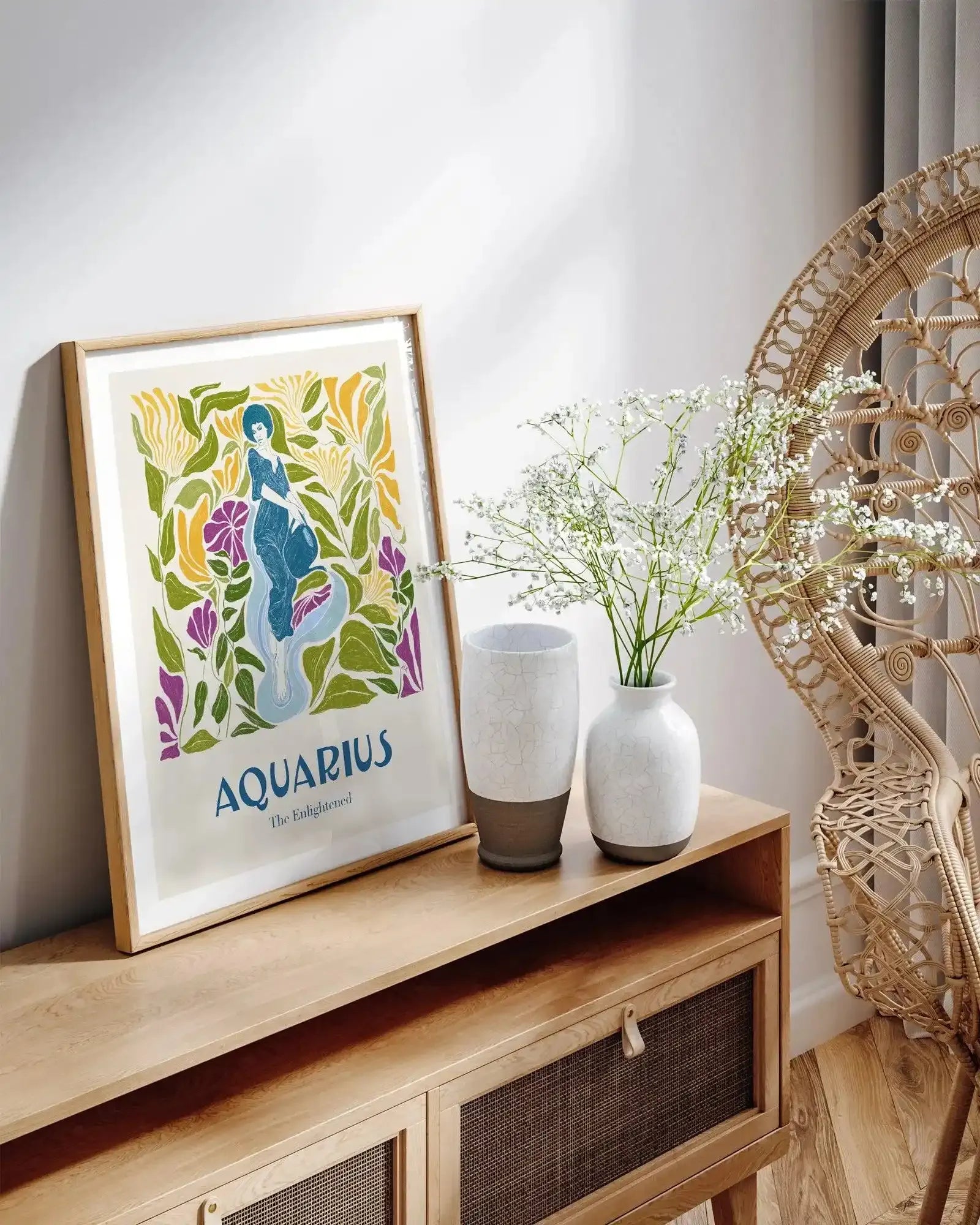 Aquarius By Jenny Liz Rome Art Print-PRINT-Olive et Oriel-Olive et Oriel-Buy-Australian-Art-Prints-Online-with-Olive-et-Oriel-Your-Artwork-Specialists-Austrailia-Decorate-With-Coastal-Photo-Wall-Art-Prints-From-Our-Beach-House-Artwork-Collection-Fine-Poster-and-Framed-Artwork