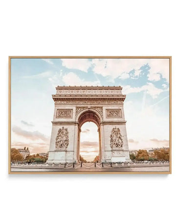 Arc De Triomphe, Champs-Elysees | Paris | Framed Canvas Art Print art print