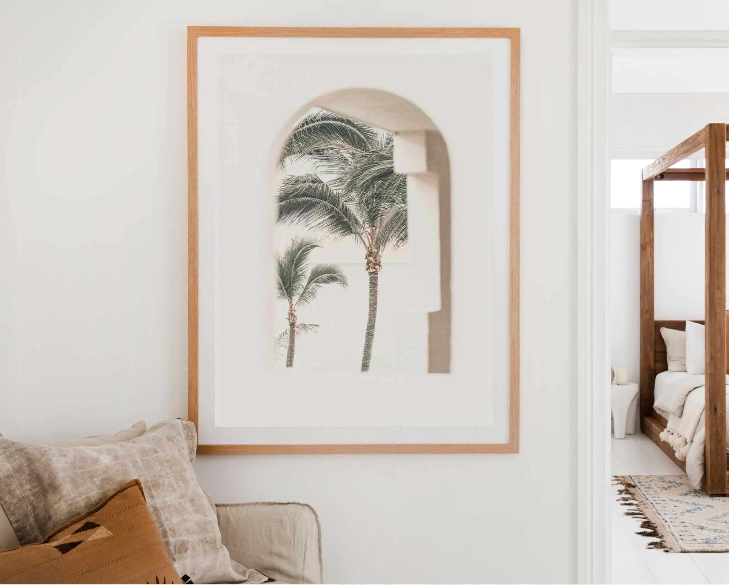 Palm Arch I by Miguel Herandez Art Print from Olive et Oriel where you can shop wallpaper and artworks online