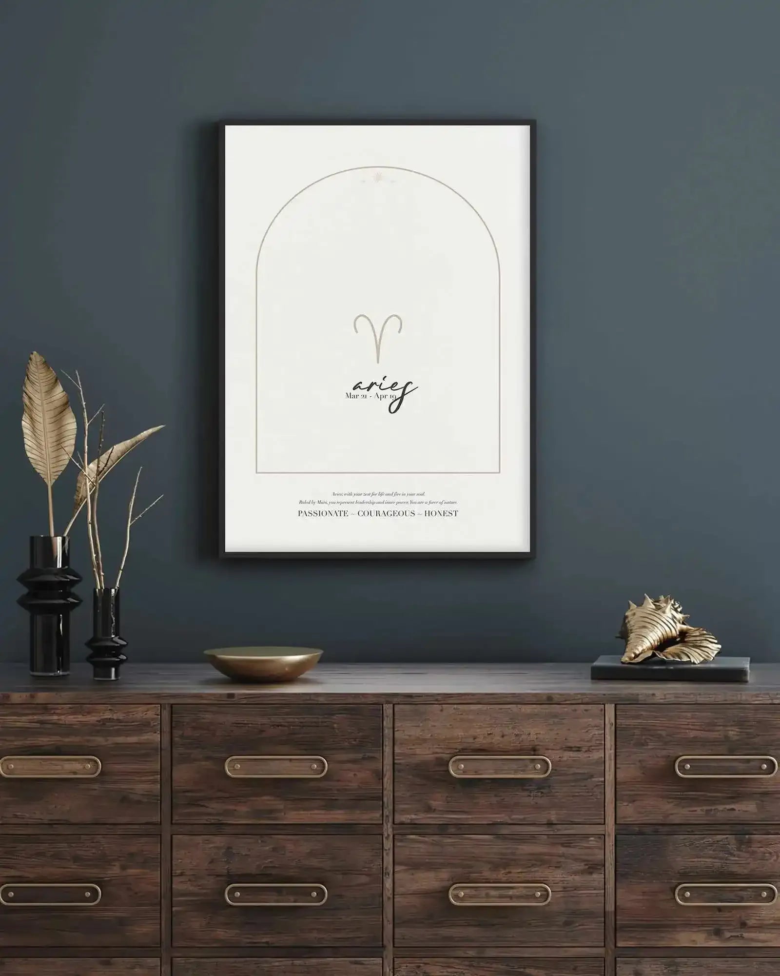Aries Star Sign Art Print-PRINT-Olive et Oriel-Olive et Oriel-Buy-Australian-Art-Prints-Online-with-Olive-et-Oriel-Your-Artwork-Specialists-Austrailia-Decorate-With-Coastal-Photo-Wall-Art-Prints-From-Our-Beach-House-Artwork-Collection-Fine-Poster-and-Framed-Artwork