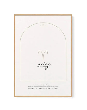 Aries Star Sign | Framed Canvas-CANVAS-You can shop wall art online with Olive et Oriel for everything from abstract art to fun kids wall art. Our beautiful modern art prints and canvas art are available from large canvas prints to wall art paintings and our proudly Australian artwork collection offers only the highest quality framed large wall art and canvas art Australia - You can buy fashion photography prints or Hampton print posters and paintings on canvas from Olive et Oriel and have them 