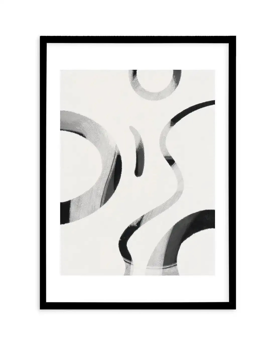 Arrondi I Art Print-PRINT-Olive et Oriel-Olive et Oriel-A5 | 5.8" x 8.3" | 14.8 x 21cm-Black-With White Border-Buy-Australian-Art-Prints-Online-with-Olive-et-Oriel-Your-Artwork-Specialists-Austrailia-Decorate-With-Coastal-Photo-Wall-Art-Prints-From-Our-Beach-House-Artwork-Collection-Fine-Poster-and-Framed-Artwork