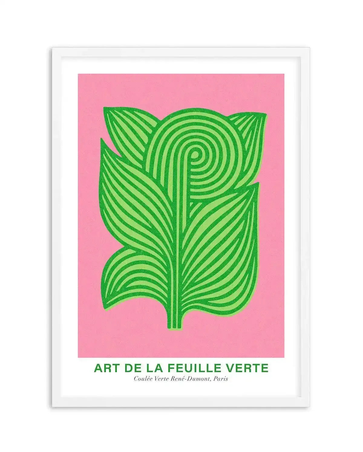 Art De La Feuille Verte Art Print-PRINT-Olive et Oriel-Olive et Oriel-A5 | 5.8" x 8.3" | 14.8 x 21cm-White-With White Border-Buy-Australian-Art-Prints-Online-with-Olive-et-Oriel-Your-Artwork-Specialists-Austrailia-Decorate-With-Coastal-Photo-Wall-Art-Prints-From-Our-Beach-House-Artwork-Collection-Fine-Poster-and-Framed-Artwork