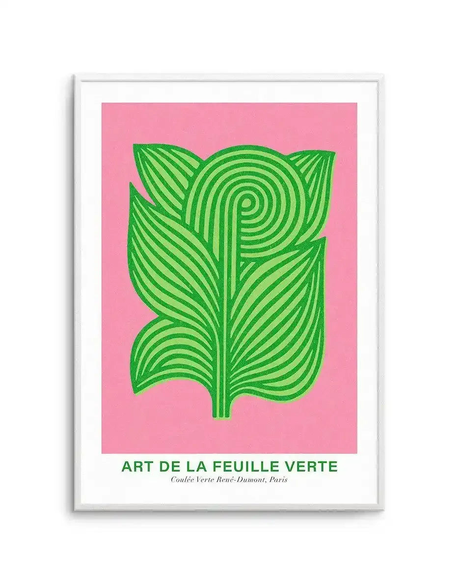 Art De La Feuille Verte Art Print-PRINT-Olive et Oriel-Olive et Oriel-A5 | 5.8" x 8.3" | 14.8 x 21cm-Unframed Art Print-With White Border-Buy-Australian-Art-Prints-Online-with-Olive-et-Oriel-Your-Artwork-Specialists-Austrailia-Decorate-With-Coastal-Photo-Wall-Art-Prints-From-Our-Beach-House-Artwork-Collection-Fine-Poster-and-Framed-Artwork