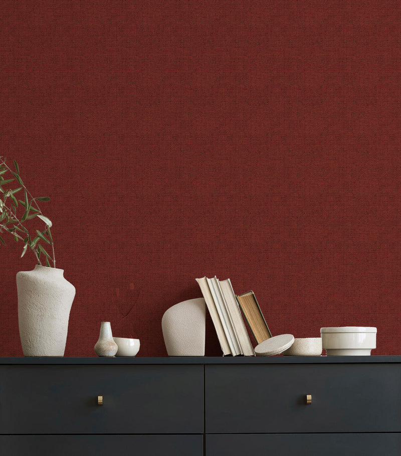 Ashsa in Maroon Commercial Vinyl Wallcovering-Commercial Wallcoverings-Olive et Oriel-Luxury commercial-grade embossed and textured vinyl wallcovering durable fire-rated washable stain-resistant and customizable perfect for hotels offices retail childcare healthcare and hospital spaces vinyl wallpaper