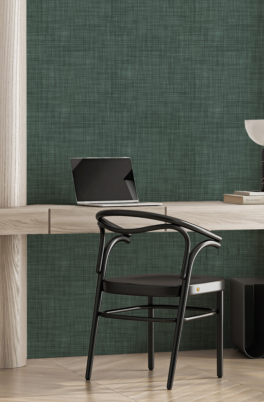 Aspen in Moss Commercial Vinyl Wallcovering-Commercial Wallcoverings-Olive et Oriel-Luxury commercial-grade embossed and textured vinyl wallcovering durable fire-rated washable stain-resistant and customizable perfect for hotels offices retail childcare healthcare and hospital spaces vinyl wallpaper