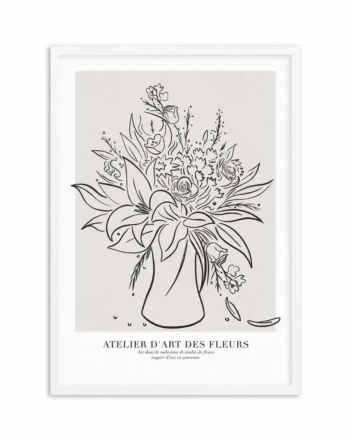 Atelier D'art Des Fleurs Art Print-PRINT-Olive et Oriel-Olive et Oriel-A5 | 5.8" x 8.3" | 14.8 x 21cm-White-With White Border-Buy-Australian-Art-Prints-Online-with-Olive-et-Oriel-Your-Artwork-Specialists-Austrailia-Decorate-With-Coastal-Photo-Wall-Art-Prints-From-Our-Beach-House-Artwork-Collection-Fine-Poster-and-Framed-Artwork