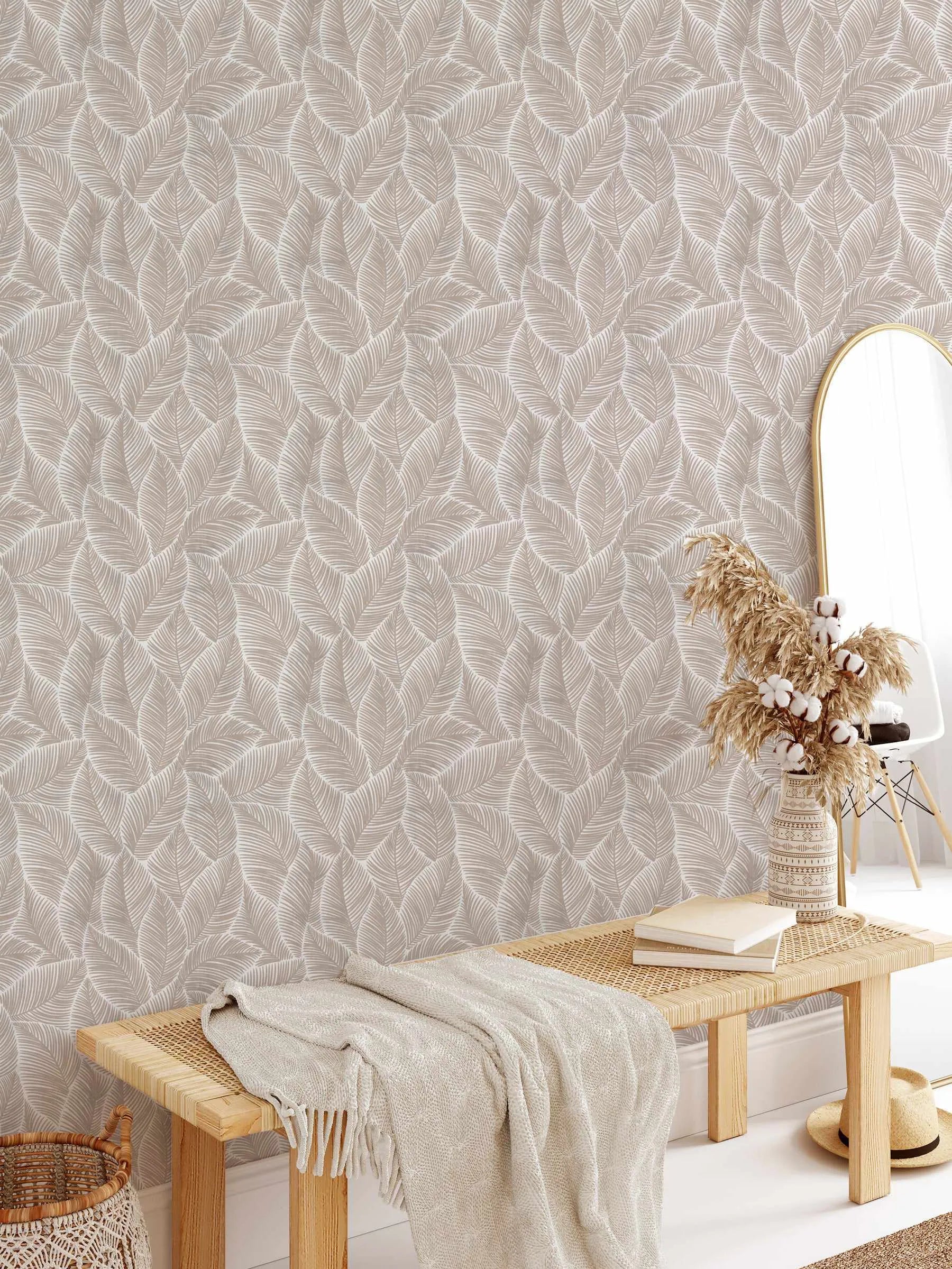 Autumn Leaves Wallpaper from Olive et Oriel where you can shop wallpaper and artworks online