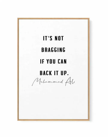 Back It Up | 2 Colour Options | Framed Canvas from Olive et Oriel where you can shop wallpaper and artworks online