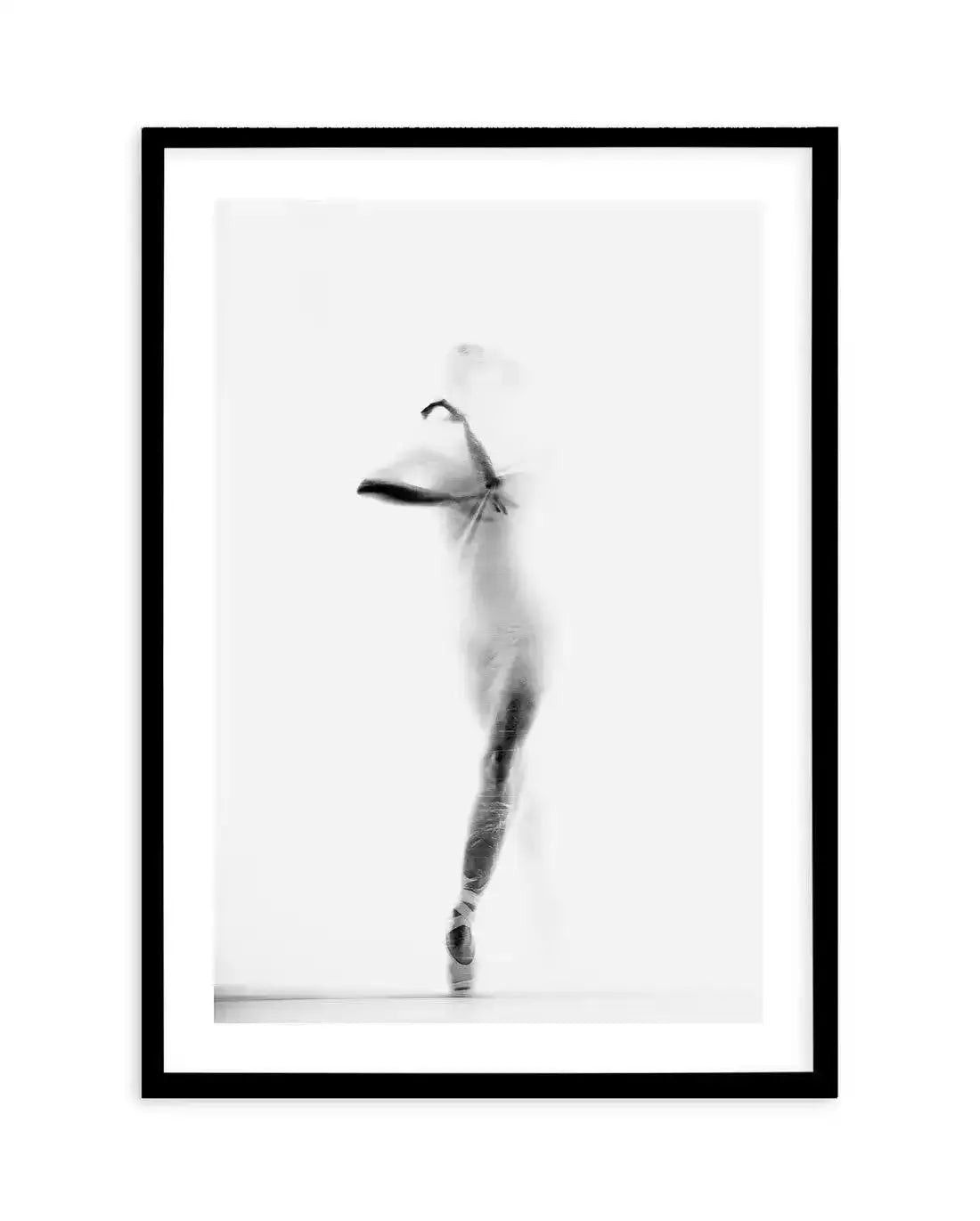 Ballerina Silhouette III Art Print-PRINT-Olive et Oriel-Olive et Oriel-A5 | 5.8" x 8.3" | 14.8 x 21cm-Black-With White Border-Buy-Australian-Art-Prints-Online-with-Olive-et-Oriel-Your-Artwork-Specialists-Austrailia-Decorate-With-Coastal-Photo-Wall-Art-Prints-From-Our-Beach-House-Artwork-Collection-Fine-Poster-and-Framed-Artwork