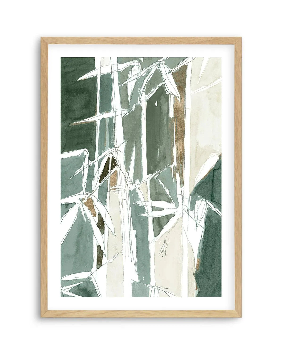 Bamboo Abstract I Art Print from Olive et Oriel where you can shop wallpaper and artworks online