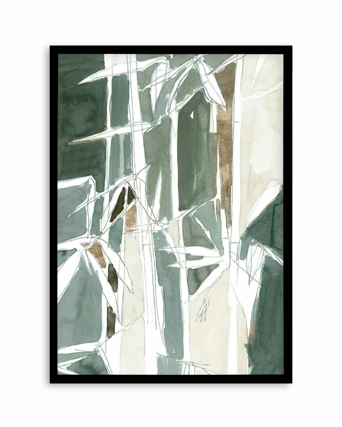 Bamboo Abstract I Art Print from Olive et Oriel where you can shop wallpaper and artworks online