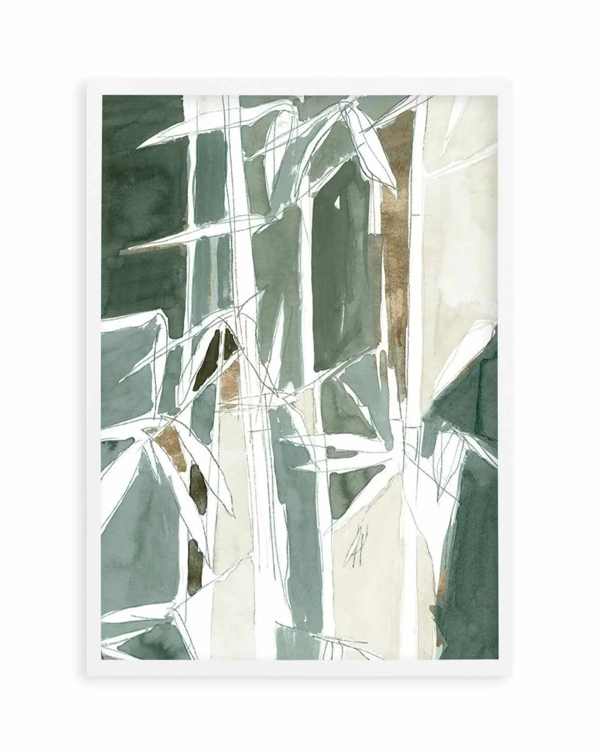 Bamboo Abstract I Art Print from Olive et Oriel where you can shop wallpaper and artworks online