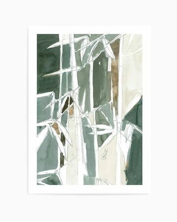 Bamboo Abstract I Art Print from Olive et Oriel where you can shop wallpaper and artworks online