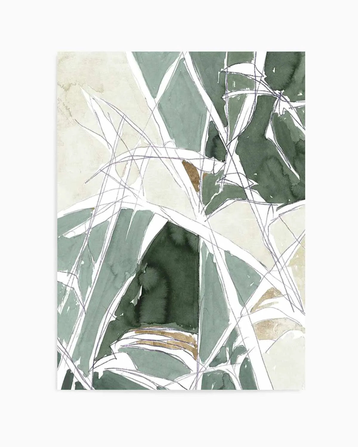 Bamboo Abstract II Art Print from Olive et Oriel where you can shop wallpaper and artworks online