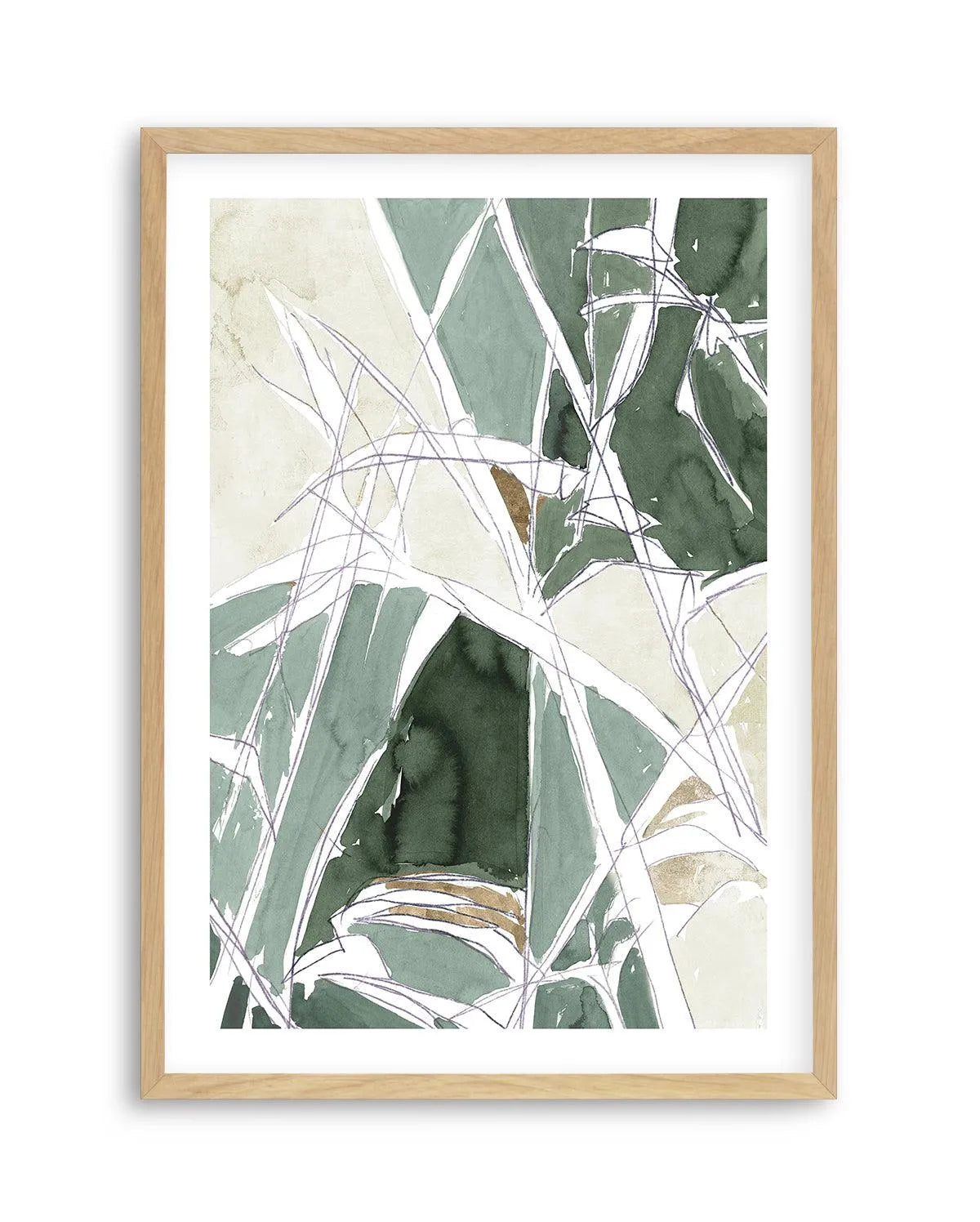 Bamboo Abstract II Art Print from Olive et Oriel where you can shop wallpaper and artworks online