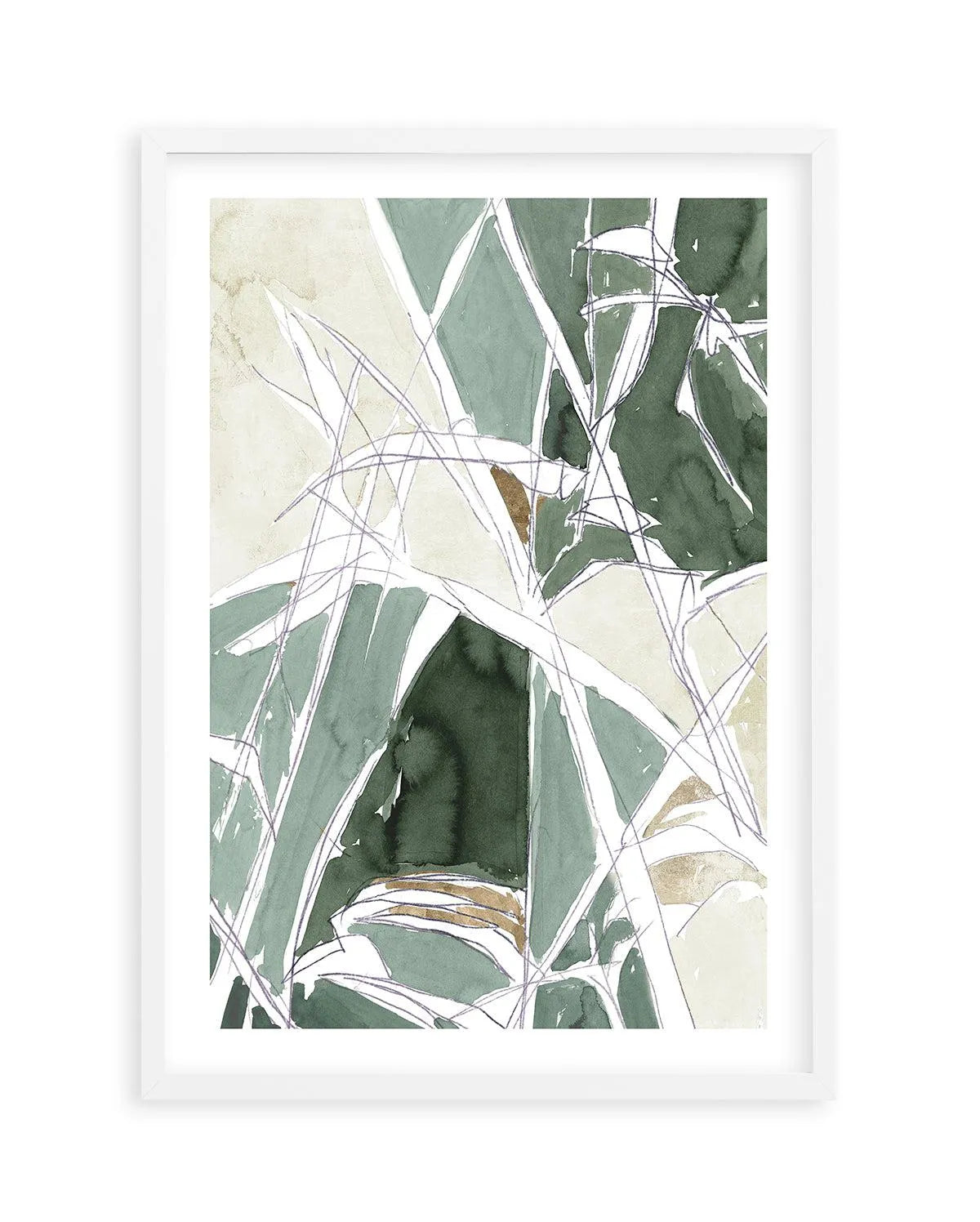 Bamboo Abstract II Art Print from Olive et Oriel where you can shop wallpaper and artworks online