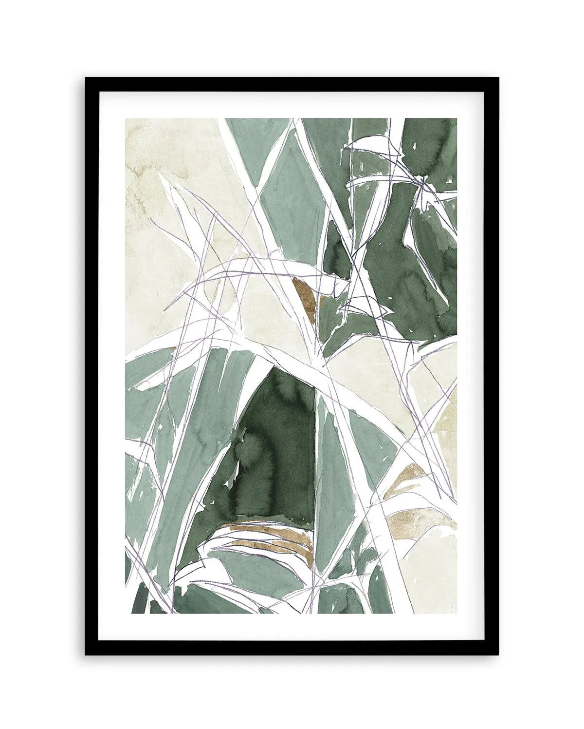 Bamboo Abstract II Art Print from Olive et Oriel where you can shop wallpaper and artworks online
