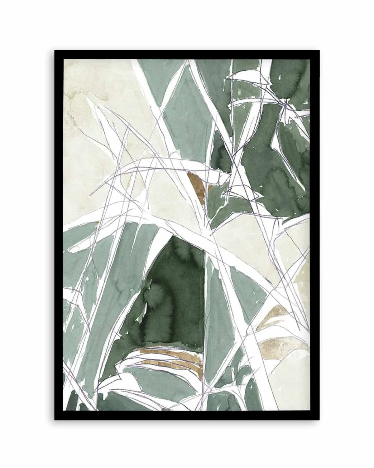 Bamboo Abstract II Art Print from Olive et Oriel where you can shop wallpaper and artworks online