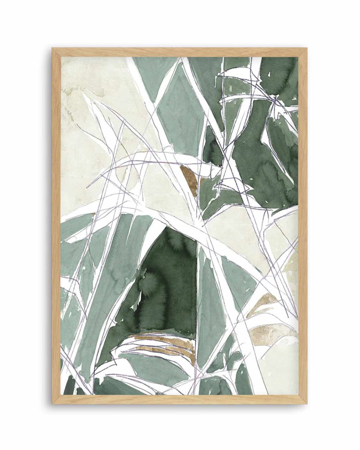 Bamboo Abstract II Art Print